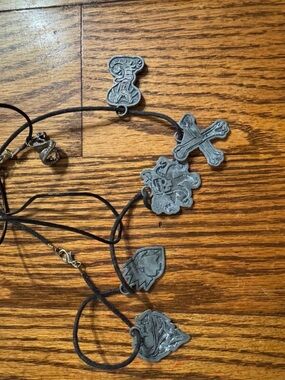 Disney Villain Descendants Pewter Charm Necklace + 3D Snake Charm Necklace